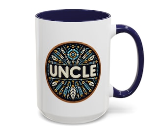 Native Uncle Indigenous Designed Coffee Mug. Indigenous Owned Gift Shop