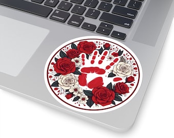 MMIW red hand Sticker Indigenous Owned Gifts