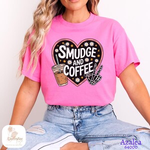 Smudge and Coffee Funny Indigenous Owned T-Shirt native Designed Tees Indigenous Gift Shop