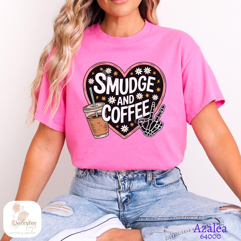 Smudge and Coffee Funny Indigenous Owned T-Shirt native Designed Tees Indigenous Gift Shop