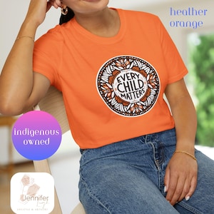 Every Child Matters Orange Shirt Day Indigenous T-Shirt native Designed Tees Indigenous Gift Shop