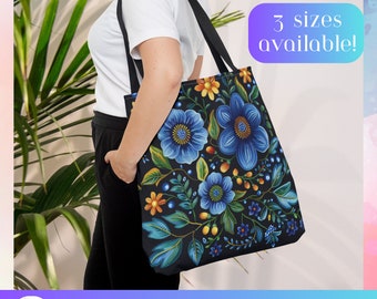 Indigenous Tote Bag Floral Design. Indigenous owned gifts
