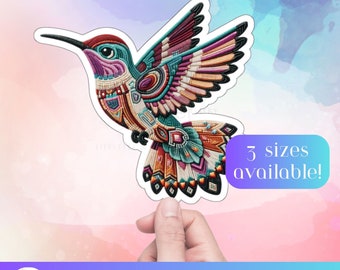 Sticker colibri, cadeaux autochtones