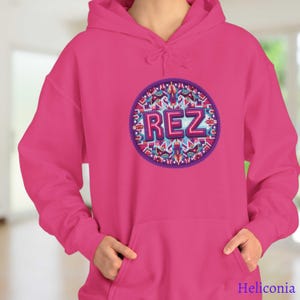 Rez  Indigenous Designs Hooded Sweatshirt.
