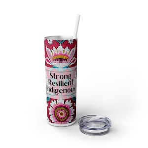 Starke elastisches indigenes dünnes Trinkglas mit Strohhalm, 20 oz