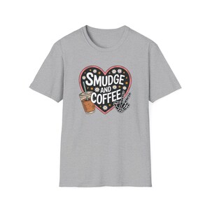 Smudge and Coffee Funny Indigenous Owned T-Shirt native Designed Tees Indigenous Gift Shop