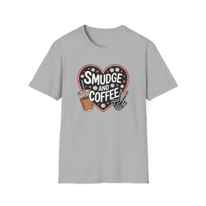 Smudge and Coffee Funny Indigenous Owned T-Shirt native Designed Tees Indigenous Gift Shop