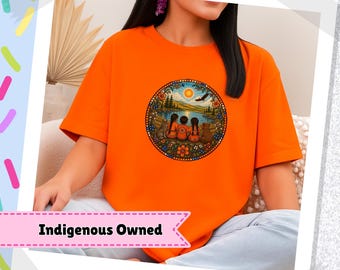 Orange Shirt Day Native Owned, Awareness Indigenous T-Shirt native Designed Tees Indigenous Gift Shop