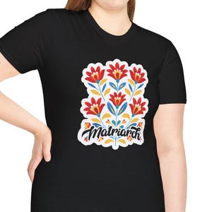 Matriarch Floral Indigenous T-Shirt native Designed Tees Indigenous Gift Shop