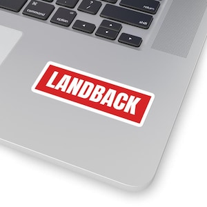 Landback Awareness Native Artwork Stickers Indigenous Owned Gifts