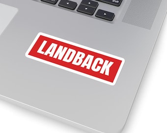 Landback Awareness Native Artwork Stickers Indigenous Owned Gifts