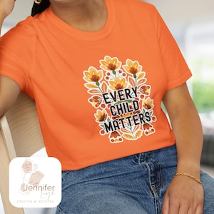 Every Child Matters Orange Shirt Day Indigenous T-Shirt native Designed Tees Indigenous Gift Shop