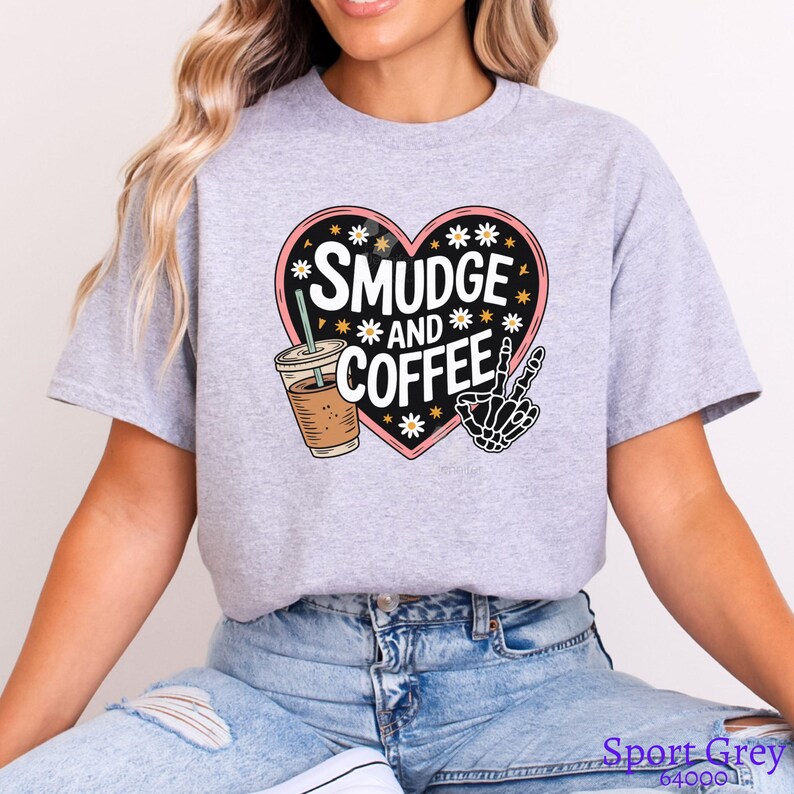 Smudge and Coffee Funny Indigenous Owned T-Shirt native Designed Tees Indigenous Gift Shop