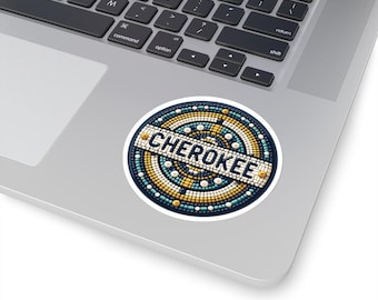 Cherokee Artwork Stickers Indigenous Owned Gifts