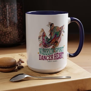 Warrior Spirit Dancer Heart Fancy Shawl indigenous designed coffee mug