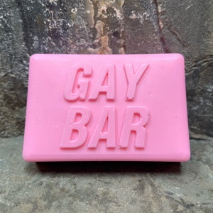 Gay Bar, pride soap bar, pride gift, fight club soap, Goat&#39;s Milk Soap, Vegan Soap, Handmade Soap, Unique Gift Ideas