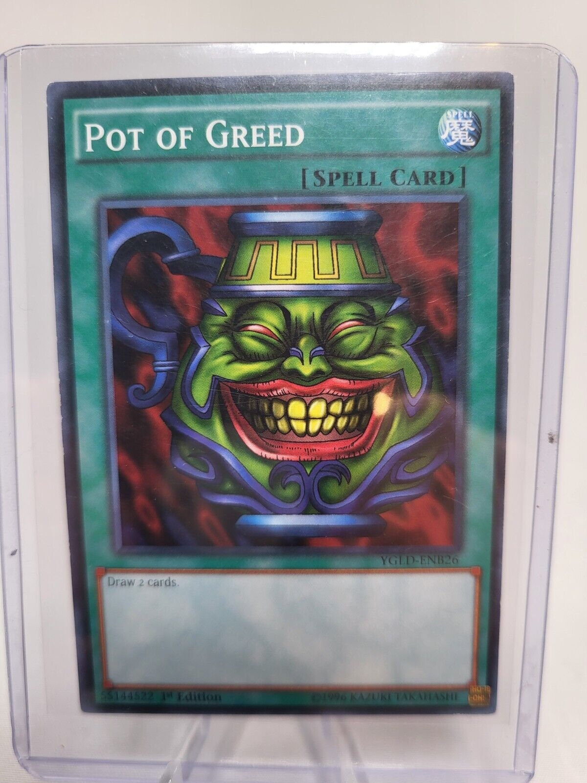 Pot of Greed - YGLD-ENB26 - 1st Edition Yugioh! Card - Yugi's Battle City