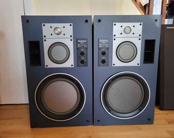 Technics SB-M5 Speaker Pair Rare Professionally Tested and Working