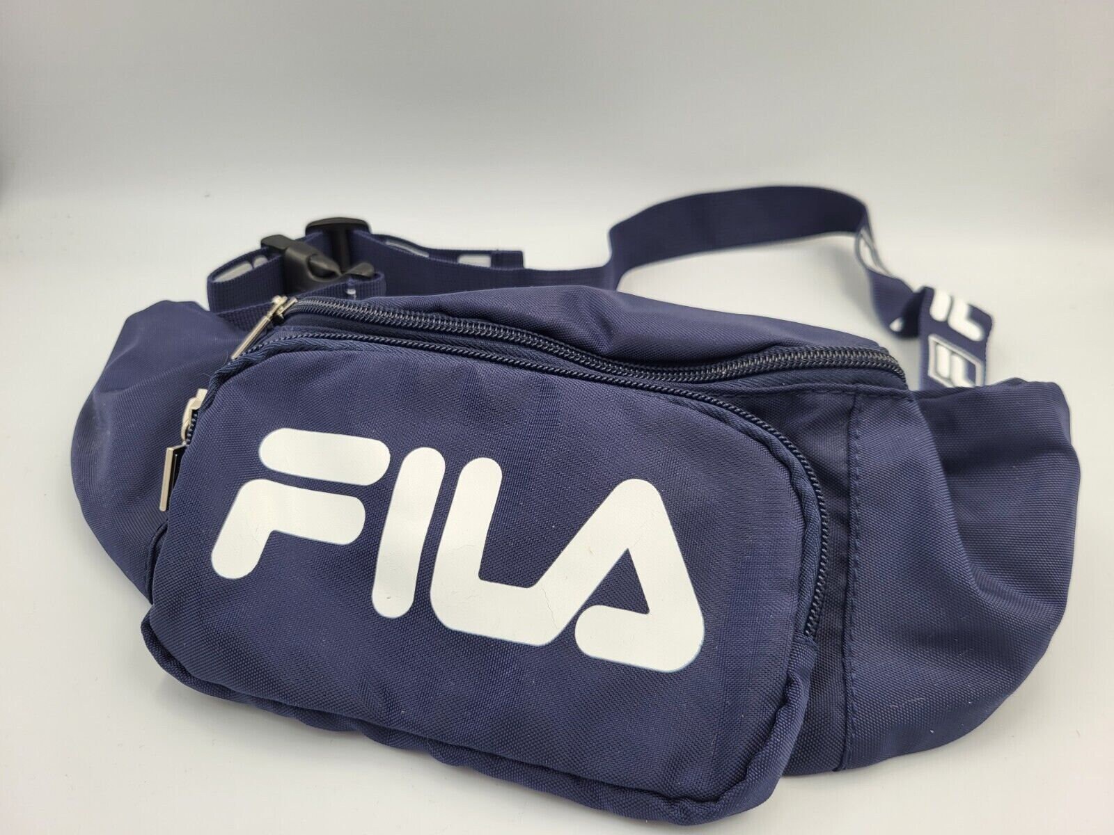 Fila Fanny Pack Blue and White Three Pockets Excellent Used Condition Genuine Etsy