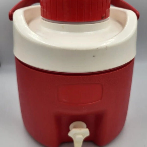 Vintage Red And White Thermos Canada Jug 1 Gallon (4 Litre) Capacity with Spout