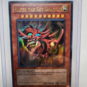 Yugioh Slifer The Sky Dragon YGLD-ENG01 VLP Limited, ultrazeldzame tracking inbegrepen