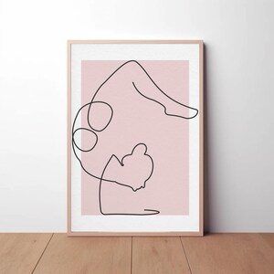 Printable Boho Yoga Pose Poster– Serenity in Motion | Mindfulness Wall Art for Yoga Studios, Meditation Spaces, and Yoga Studio Decor