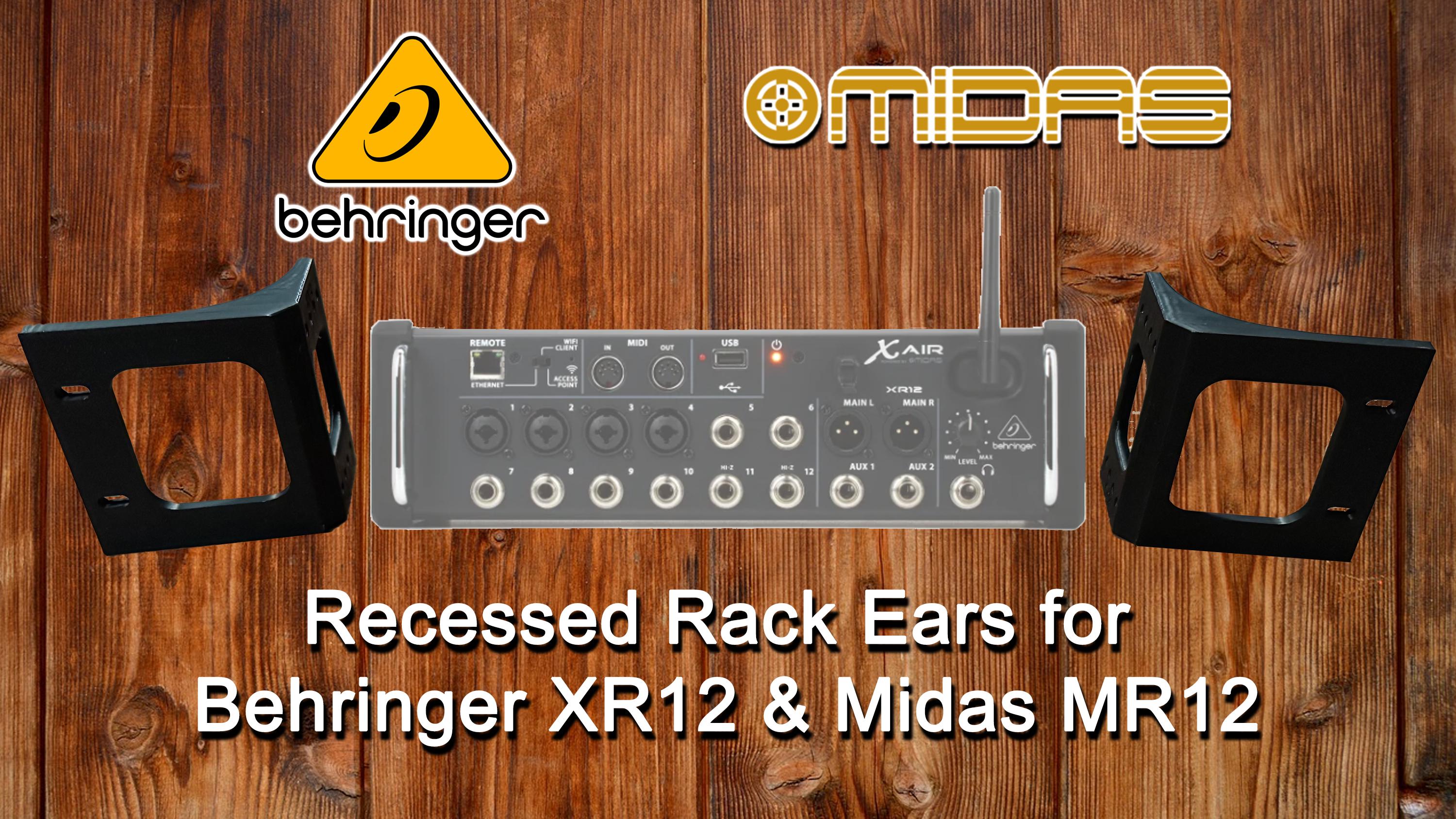 Recessed Rack Ears (pair) for Behringer & Midas Digital Mixers