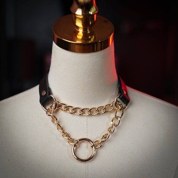 Handmade Black Choker Collar Necklace For Women, Punk Gothic Heart Sli – Online Offical Store