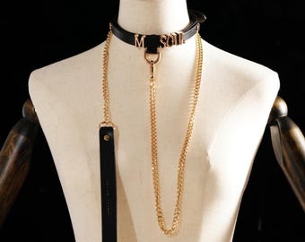 Daddys Girl Custom Name Choker Collar,Can Chosse Your Word,Slut, Daddys or Kitten Letters Choker Cumslut Collar