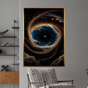 Vortex Galaxy Canvas – Cosmic Space Art, Nebula & Planets Wall Decor, Stunning Canvas Print, Ready to Hang, Perfect Gift for Space Fans