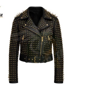 関税込 22AW 立ち上げ Studded Quilted Leather Jacket org.jpg