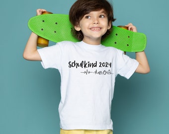 Kinder T-Shirt Einschulung ''ERSTKLASSIG SCHULKIND 2024'' | Geschenkidee | Schulanfang | Geschenk Einschulung | Outfit 1. Schultag SCHULKIND