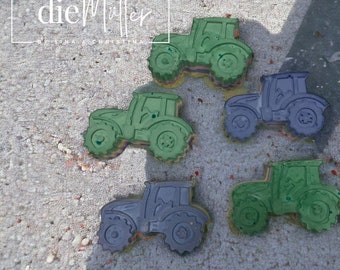 colorful RAINBOW street chalk tractor, painting chalk street chalk school enrollment theme birthday, vehicles chalk tractor motif 5pcs