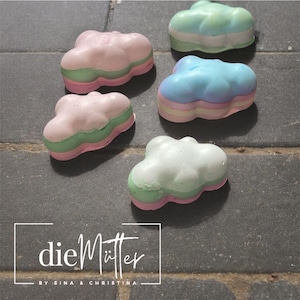 bunte REGENBOGEN Straßenmalkreide Wolken ,Malkreiden,Wolke Straßenkreide,Geschenk für Schultüte, Mitbringsel,Wolkenfan, kleines Geschenk 5x