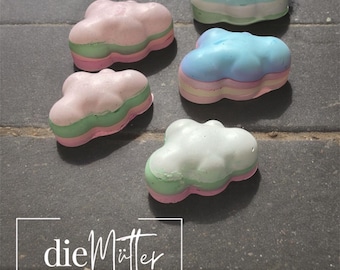 colorful RAINBOW street chalk clouds, painting chalks, cloud street chalk, gift for school cone, souvenir, cloud fan, small gift 5x