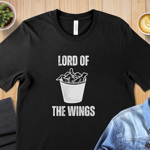 Funny Lord of the Wings T-Shirt: BBQ Chicken Wing Lover Gift