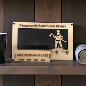 Feuerwehr Melderparkplatz – personalisiert
