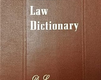 Black's Law Wörterbuch Vierte Ausgabe Definitionen der Begriffe und Phrasen der amerikanischen und englischen Jurisprudenz