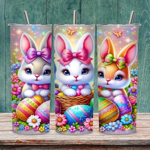 Easter tumbler wrap, bunny sublimation png, 20oz skinny tumbler, Easter gift idea, spring tumbler design, digital download png, Easter crafts png, vibrant Easter art, tumbler template, Easter decor tumbler, tumbler wrap png, Easter party favor, spring sublimation