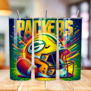 Football Team 20oz Skinny Tumbler Wrap PNG, Sport 20oz Tumbler PNG, Mascot Sublimation Tumbler PNG Digital Download Product