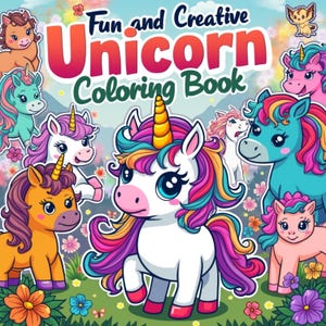Beautiful Unicorn Coloring Pages, Unicorn Coloring Pages For Kids, Printable Coloring Pages, Kids Coloring Book, Girls Coloring Pages