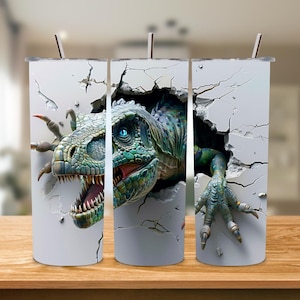 Dinosaur tumbler png sublimation Design 20 oz Skinny tumbler Png 20oz Sub Tumbler wrap svg birthday gift for boy tumbler wrap png