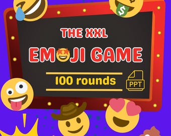XXL Emoji Game: 100 Rounds PowerPoint Quiz (Digital Download)