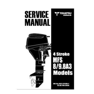 Tohatsu 4 stroke 8/9.8A3 8hp and 9.8hp Outboard service, repair, workshop manual 2010