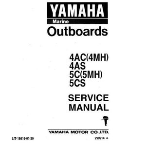 Yamaha 2 Stroke 4HP and 5HP 4AC (4MH)/4AS/5C(5MH)/5CS outboard engine service/shop/repair/workshop manual. Model codes 6E0 & 6E3
