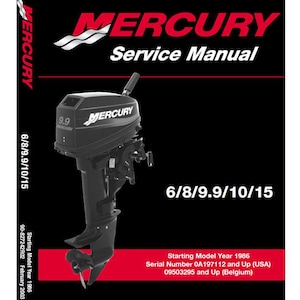 Merker 2-Takt 6hp 8hp 9.9hp 10hp 15hp Außenbordmotor Service, Reparatur, Werkstatt-Handbuch 2003, Sailmate/Sailpro/XR/MAG/Viking10/Pro/Marathon Modell