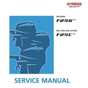 Yamaha F25C (USA, Can, Aus, Nzl) - F25G (Worldwide) 6FMK outboard service manual