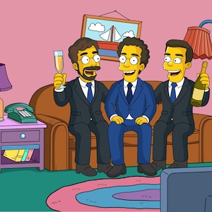 Personalized Simpsons family portrait, Personalized Simpsons portrait, Simpsons gift, Family Simpsons portrait, Custom Simpsons portrait