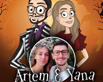 Personalized Tim Burton Style Portrait