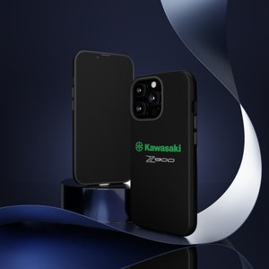 Custodia per telefono nera Kawasaki Z900, Iphone, Samsung immagine 6